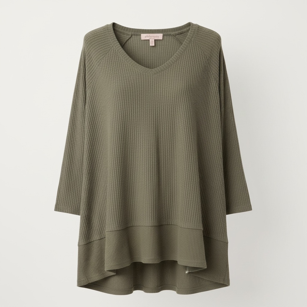 Philosophy Olive V-Neck Tunic Top